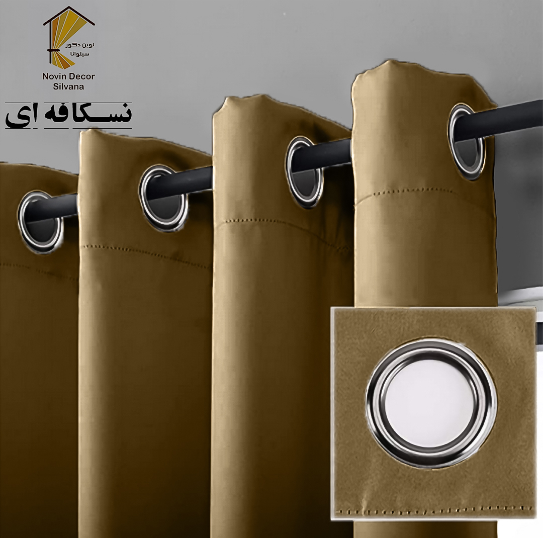پرده نوین دکور سیلوانا مدل کتان NY31 سایز 280x140 سانتی‌متر