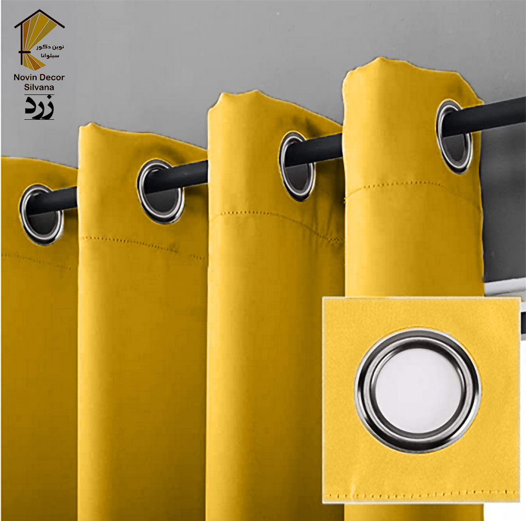 پرده نوین دکور سیلوانا مدل کتان NY31 سایز 280x140 سانتی‌متر