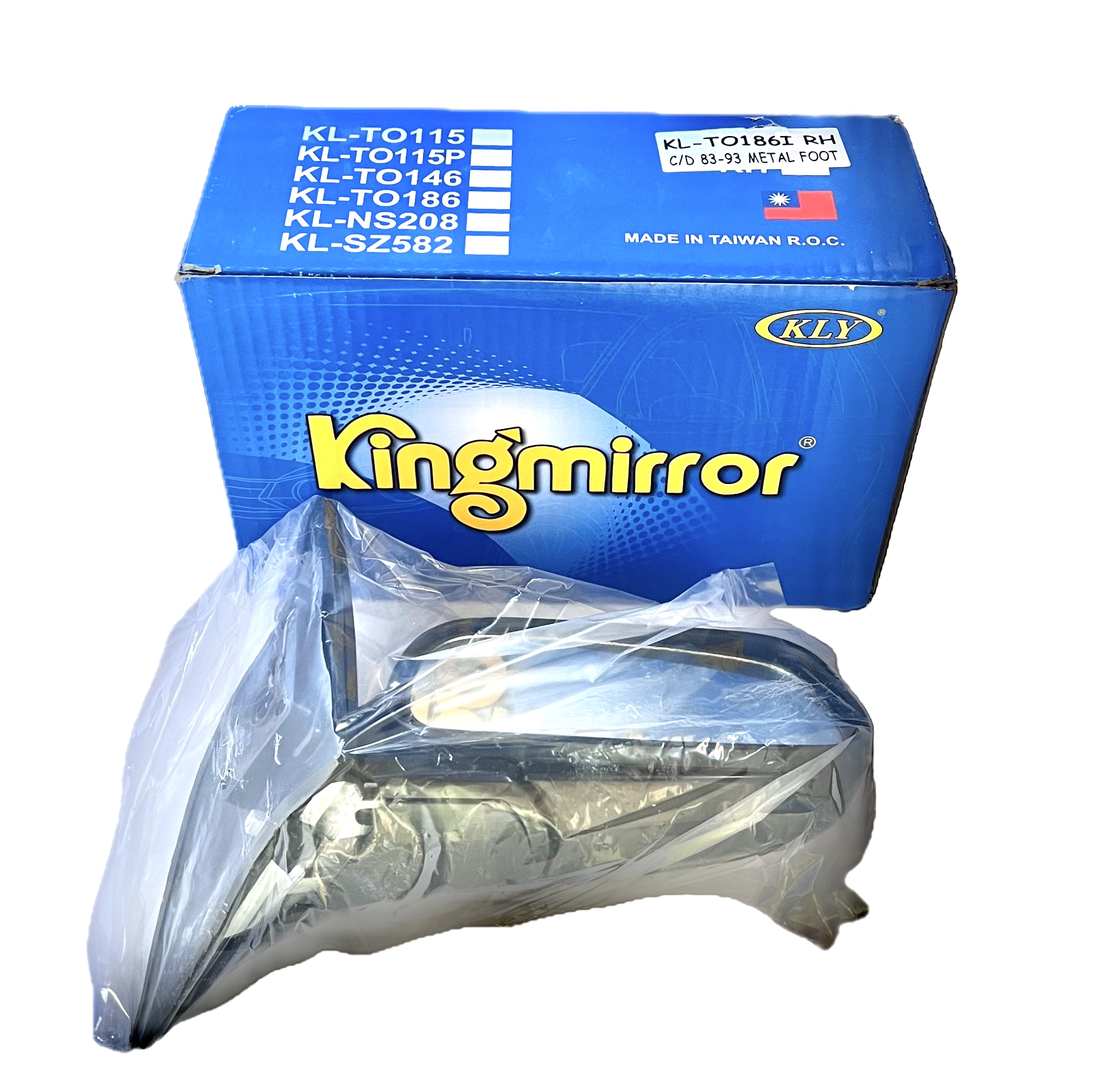 آینه جانبی دستی راست کینگ میرور مدل KL-TO186I-RH مناسب برای تویوتا کریسیدا
