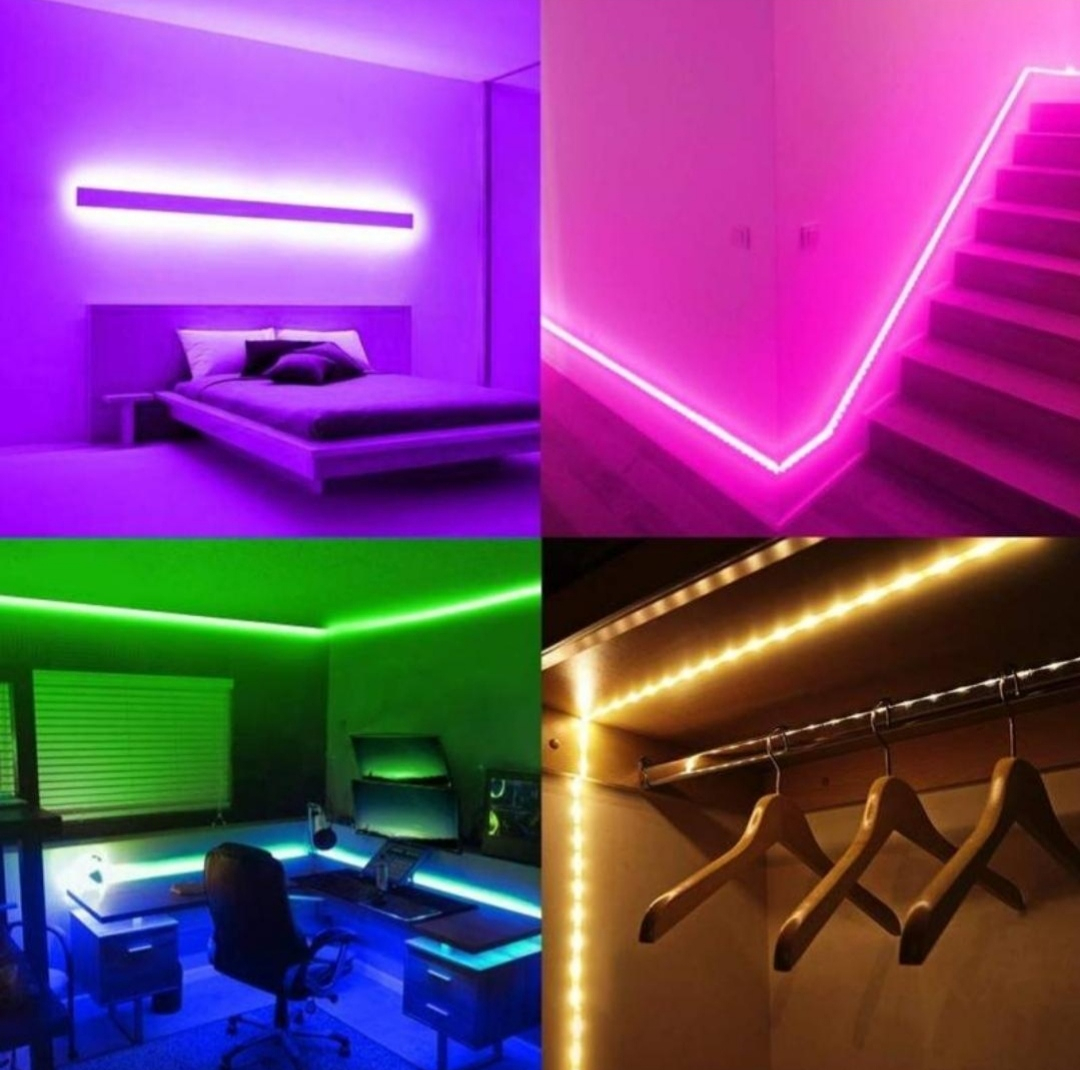 ریسه ال ای دی مدل پکیج گیمینگ 16 رنگ کد RGB 12v طول 5 متر