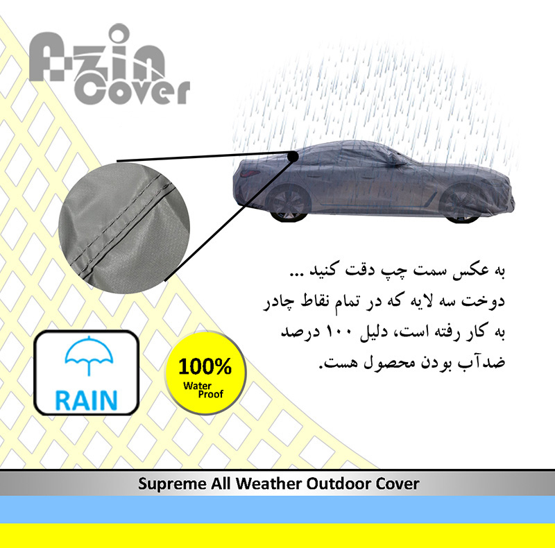 چادر خودرو آذین کاور مدل AZC0L مناسب برای MVM 315