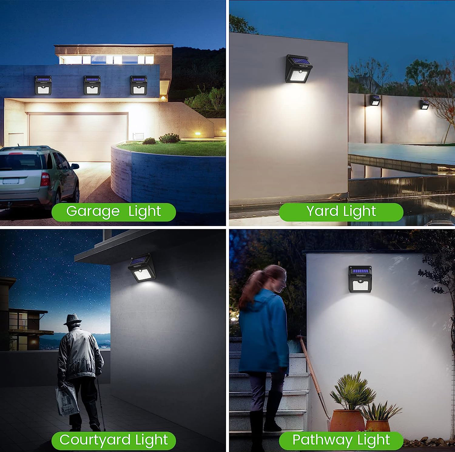 لامپ خورشیدی مدل Solar Sensor Wall Light کد 30Lamp