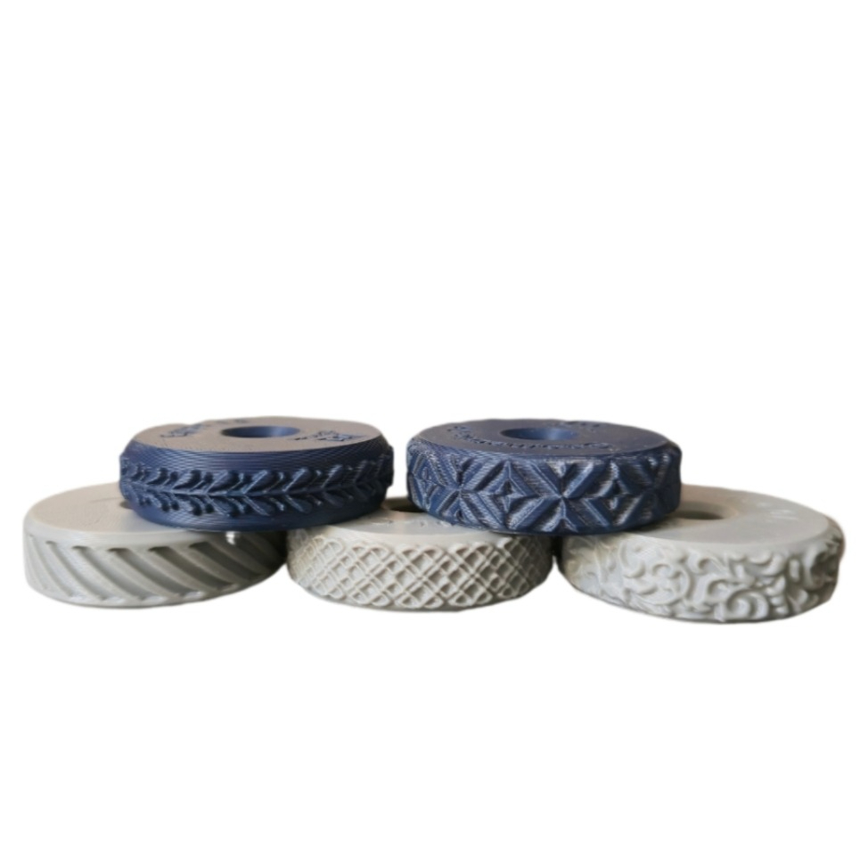ابزار سفالگری مدل رولر برجسته مجموعه 5 عددی