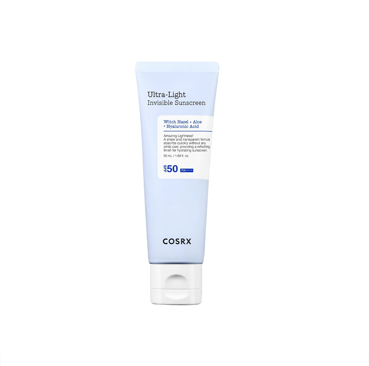 كرم ضدآفتاب بي رنگ دست و صورت کوزارکس SPF 50 مدل Ultra-Light محافظ UVA و UVB مناسب برای انواع پوست حجم 50 ميلی ليتر