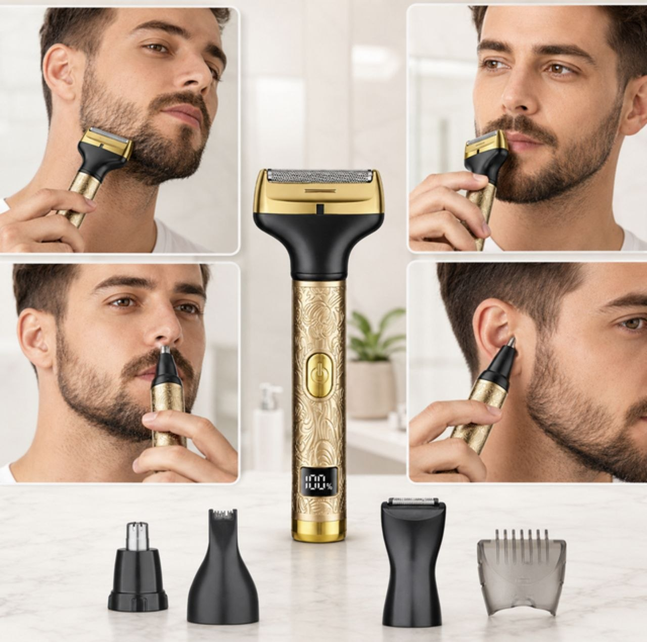 ماشین اصلاح موی سر و صورت شارژی کیمی مدل KM-131 4in1