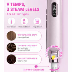 دستگاه اتو مو شیگلم مدل Sleek Chic Twist Kiss Flat Iron   با تکنولوژی ضد وز، برقی