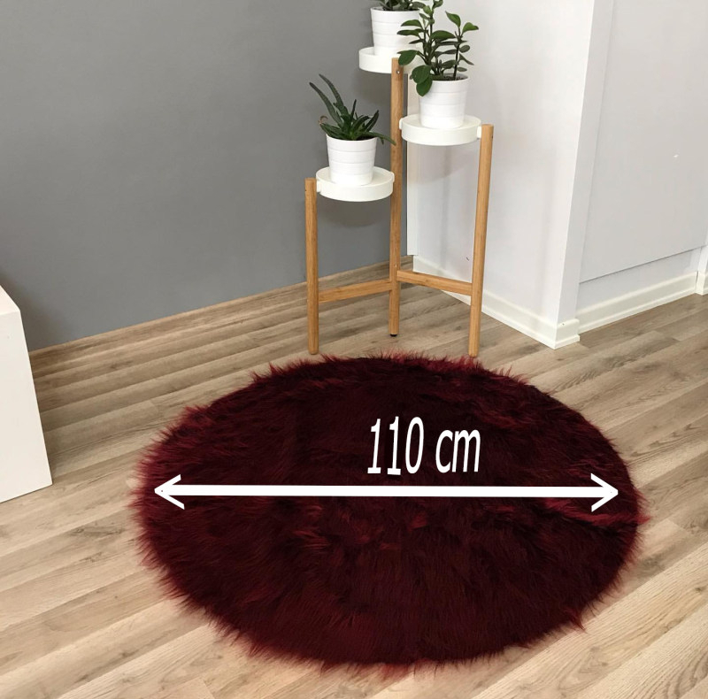 پادری هیراد هوم فرنشینگ طرح خز فانتزی سایز 110×110 سانتی متر