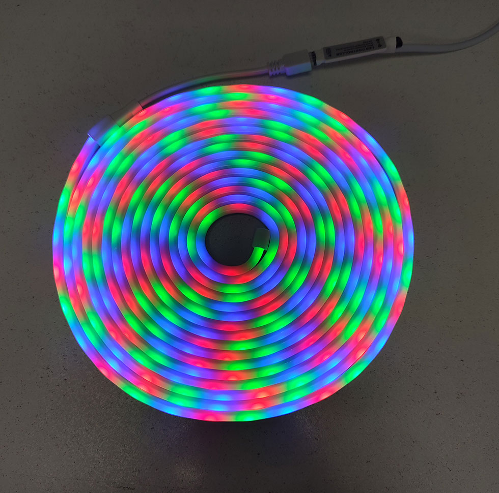 ریسه ال ای دی مدل فلکسی 12v 3528-RGB طول 5 متر