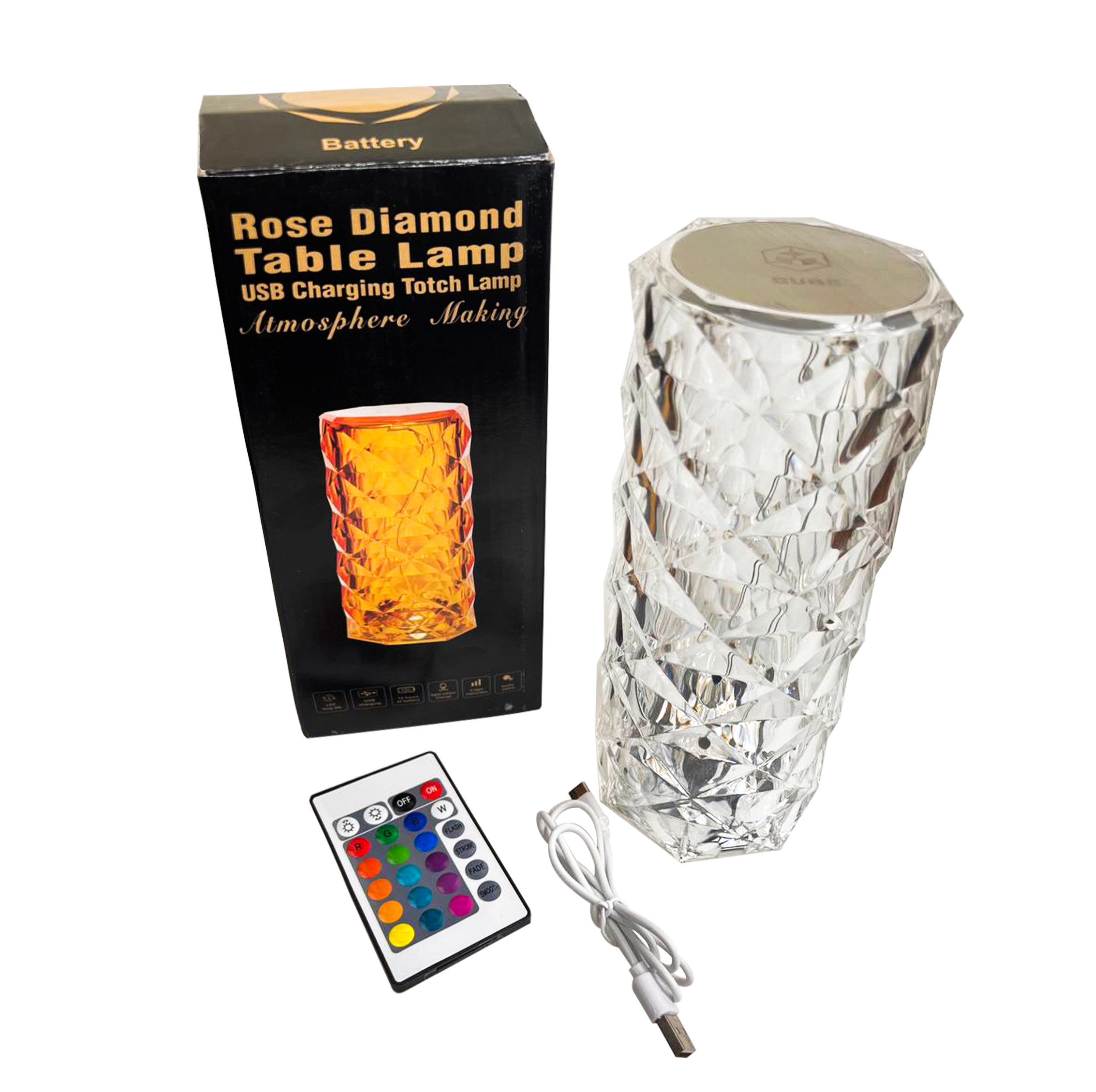آباژور رومیزی کیوب مدل لمسی Diamond AXFU176