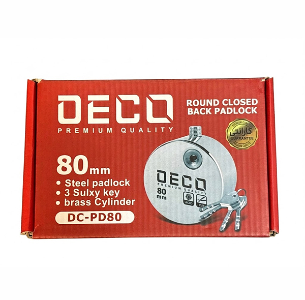 قفل کتابی گرد دکو مدل SH-PD80 سایز 80 میلی متر