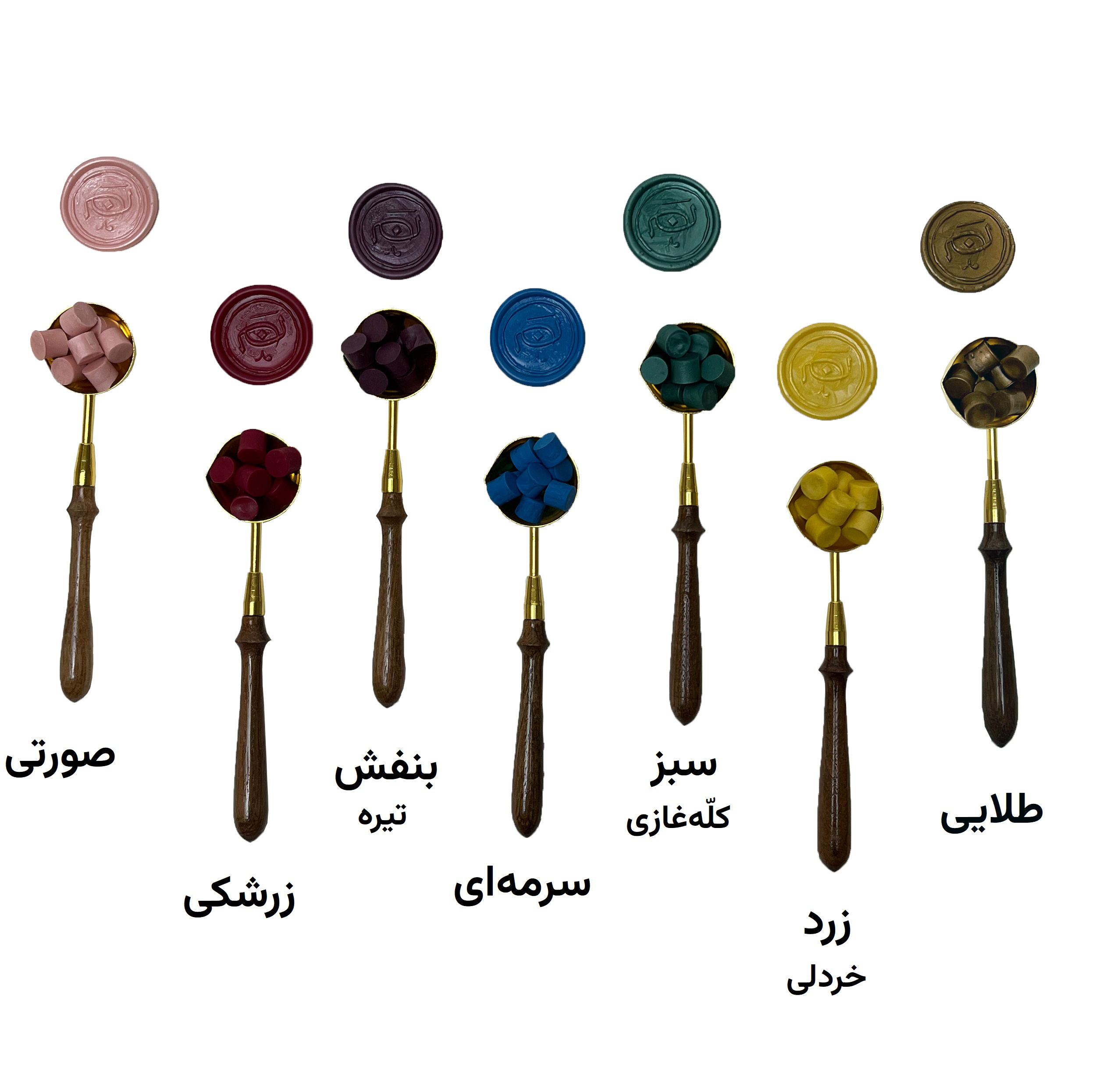 مهر و موم نشان مدل گل رز مجموعه 4 عددی