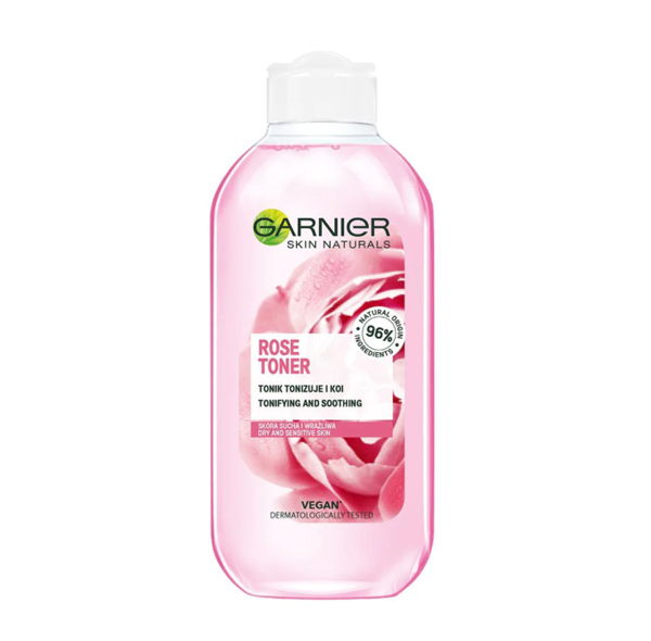 تونر پاک کننده صورت گارنیه مدل Rose Toner حجم 200 میلی لیتر