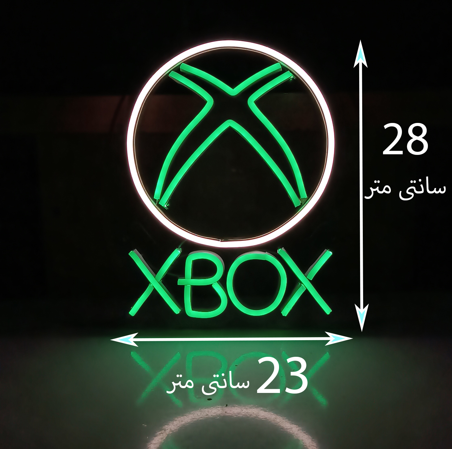 چراغ نئونی طرح XBOX کد XO2026