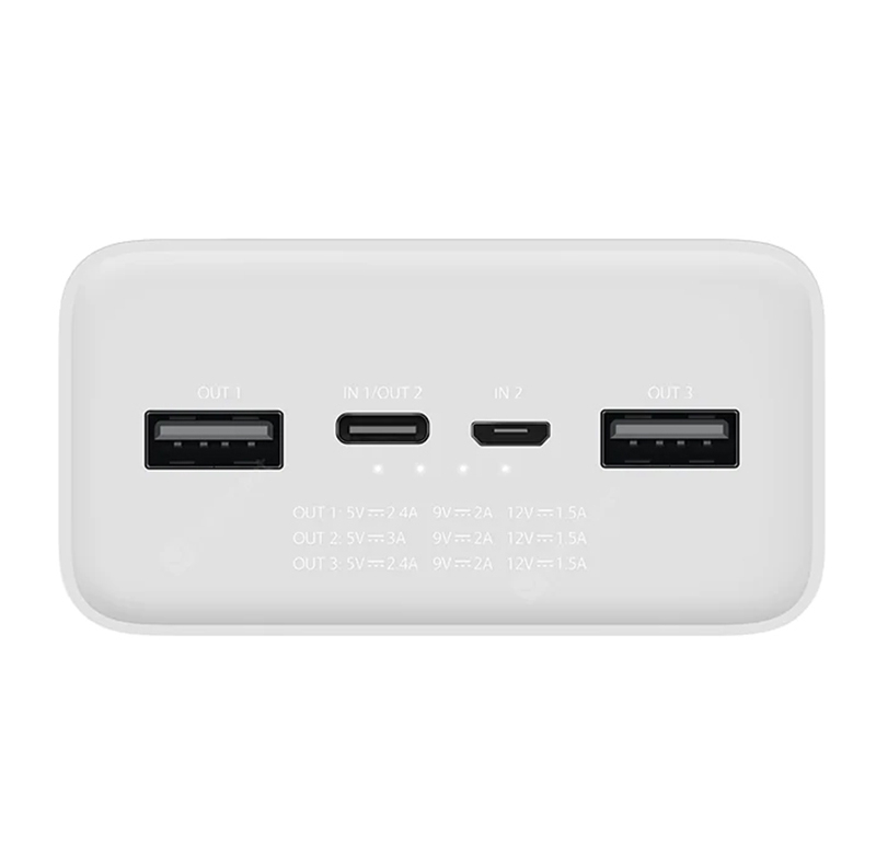 پاوربانک 18 وات شیائومی مدل Mi PB3018ZM ظرفیت 30000 میلی آمپر ساعت