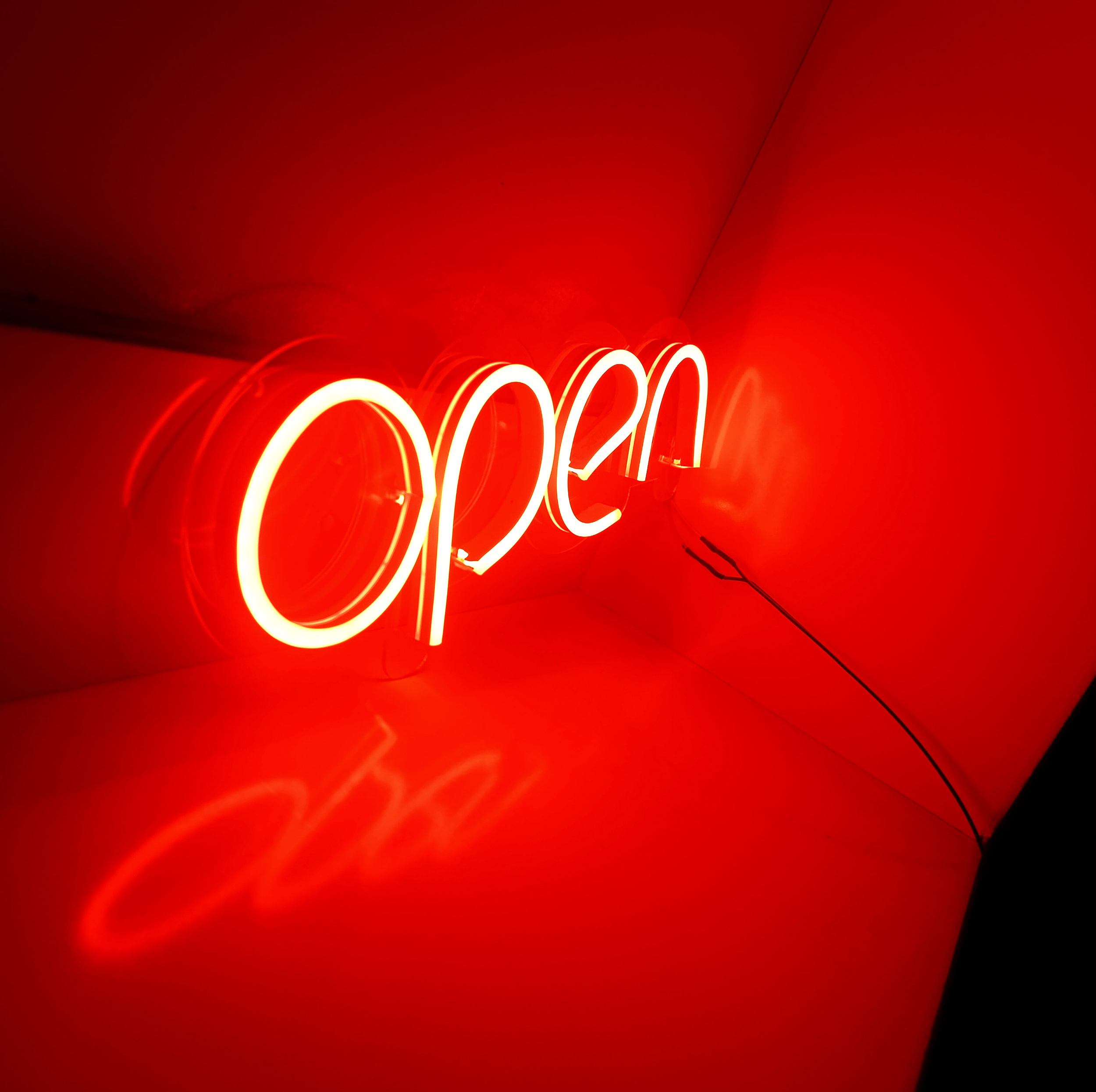 تابلو نئون فلکسی طرح Open مدل O1
