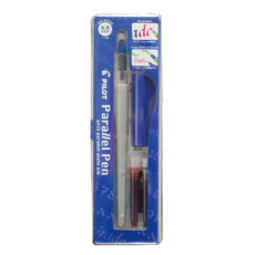 قلم خوشنویسی پایلوت مدل parallel کد P6321 به همراه جوهر یدک مجموعه 5 عددی