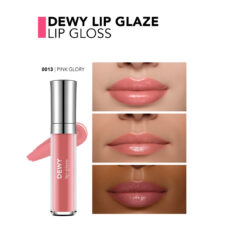 لیپ گلاس براق فلورمار مدل Dewy Glaze شماره 13 رنگ صورتی گلبهی