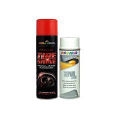 اسپری ترمیم  خط و خش بدنه خودرو و واکس براق کننده لاستیک دوپلی کالر مدل repair2 حجم 500 میلی لیتر