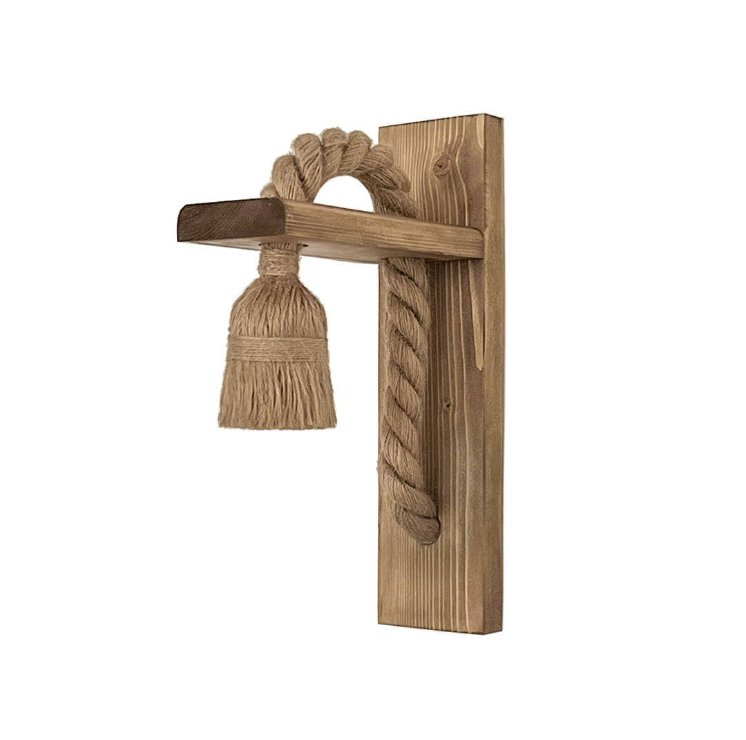 چراغ دیواری مدل چوبی کنفی کد FAED004WL