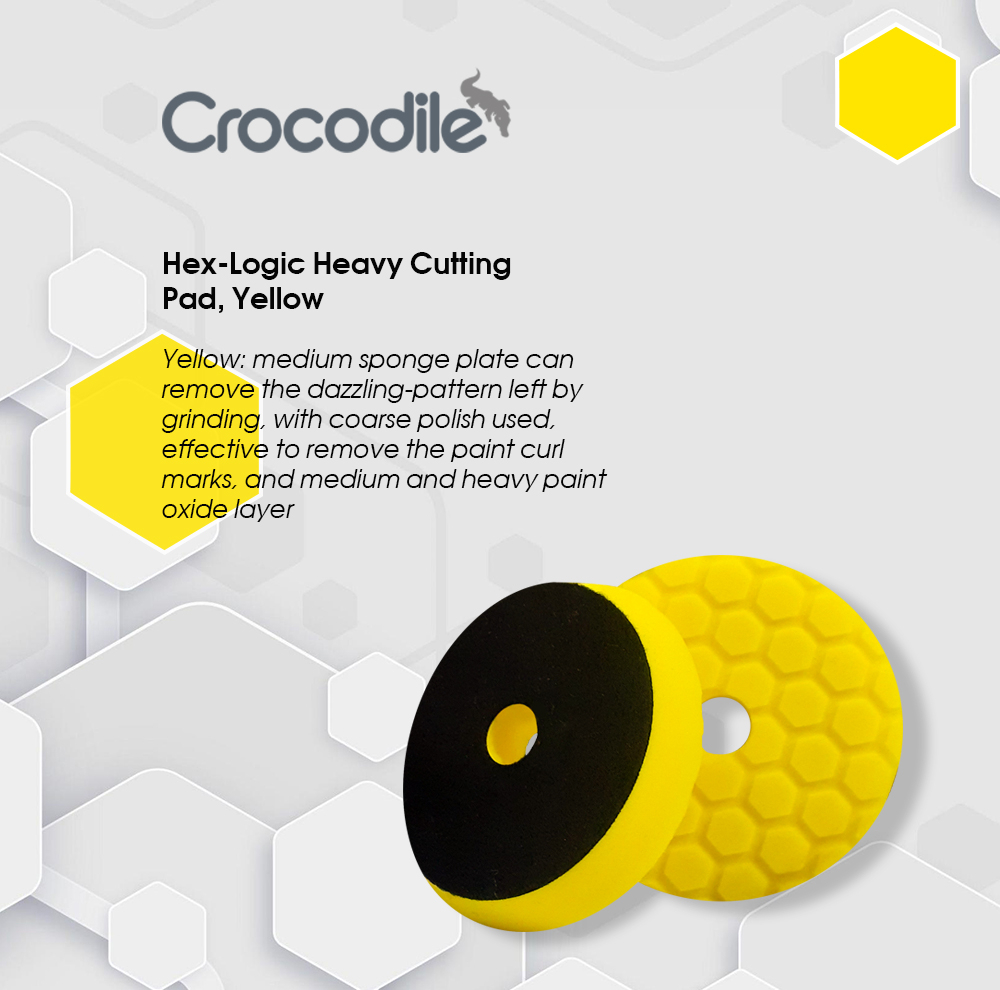 پد پولیش کروکودیل مدل زبر Heavy cutting 6in