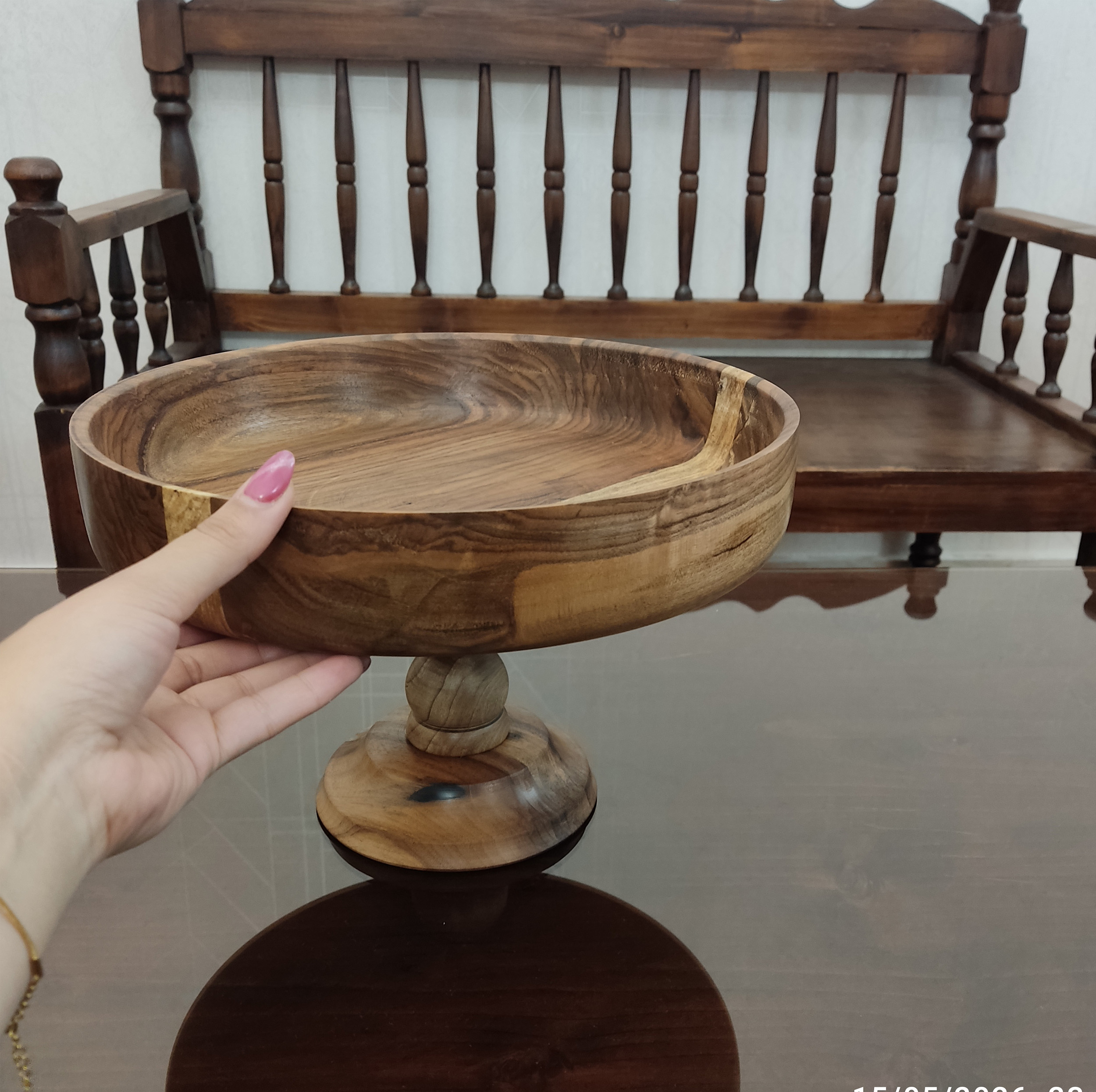 میوه‌خوری چوبی مدل شاهان کد 11