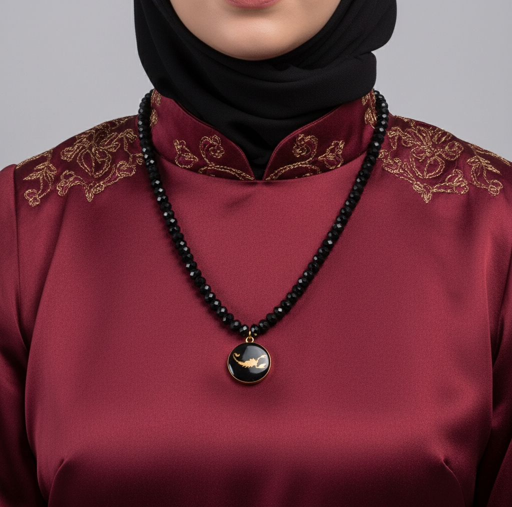 گردنبند زنانه آلتین هنر مدل ماه آبان