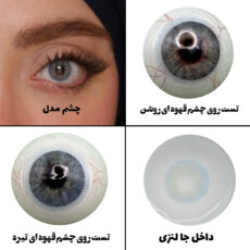لنز چشم هرا مدل 22 سالانه کد ACSA260 رنگ آبی روشن بدون دور