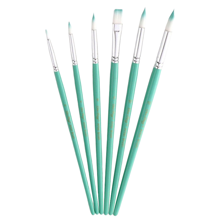 ست قلم مو ژوتینگ مدل Royal6-GRN مجموعه 6 عددی