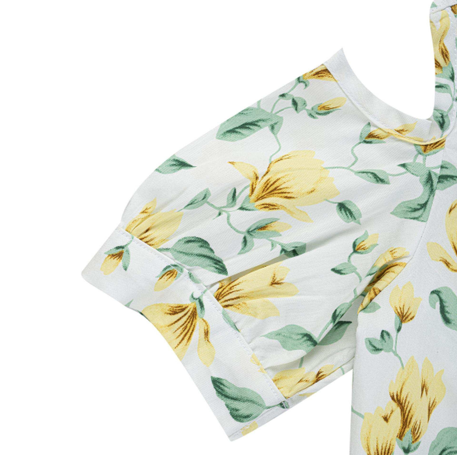 بلوز آستین کوتاه دخترانه مدل MDSS-CH1801
