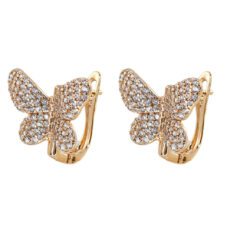 گوشواره حلقه‌ای زنانه ژوپینگ مدل پروانه کد AAC1430