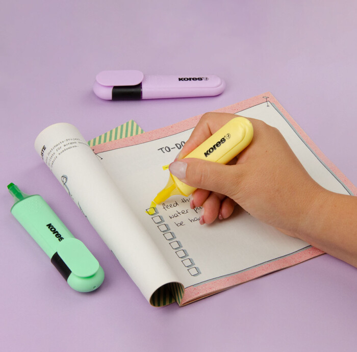 ماژیک علامت گذار کورس مدل BRIGHT LINER PLUS PASTEL بسته 6 عددی