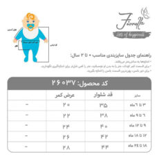 شلوار نوزادی فیورلا مدل پاپیون 26037-26040