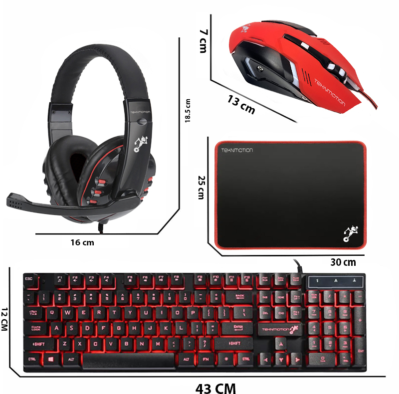 ست گیمینگ تکن موشن مدل NIBIRU 4 IN 1