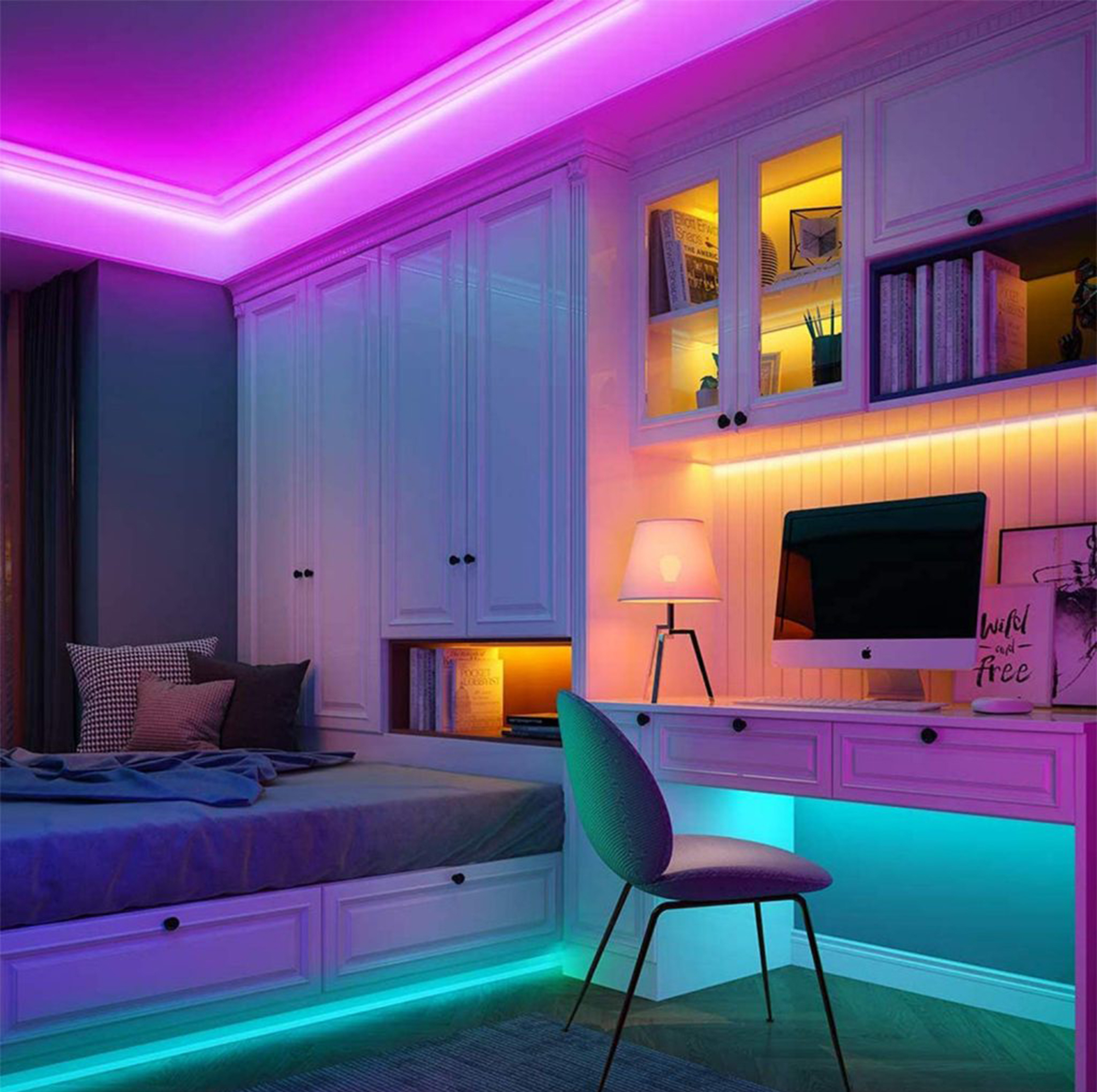 ریسه ال ای دی مدل RGB J طول 5 متر