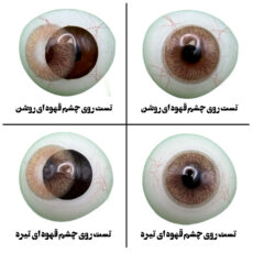 لنز چشم رز مدل LILY رنگ عسلی با دور محو