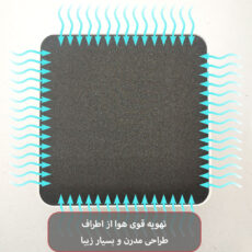 هواکش ایرفن مدل سارگاتی دوپنل طرح مربع