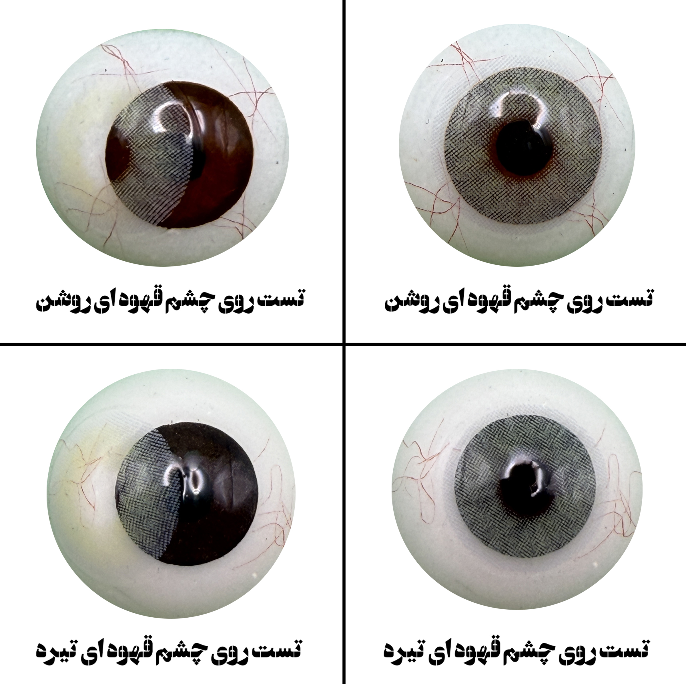 لنز چشم بیوتی مدل 09 کد SCA210 رنگ طوسی روشن بدون دور