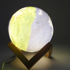 چراغ خواب طرح کره ماه مدل 3D Moon کد 004
