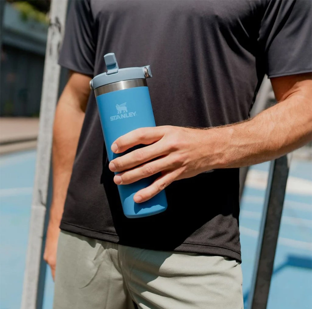 تراول ماگ استنلی مدل Iceflow Flip Straw Tumbler گنجایش 0.89 لیتر