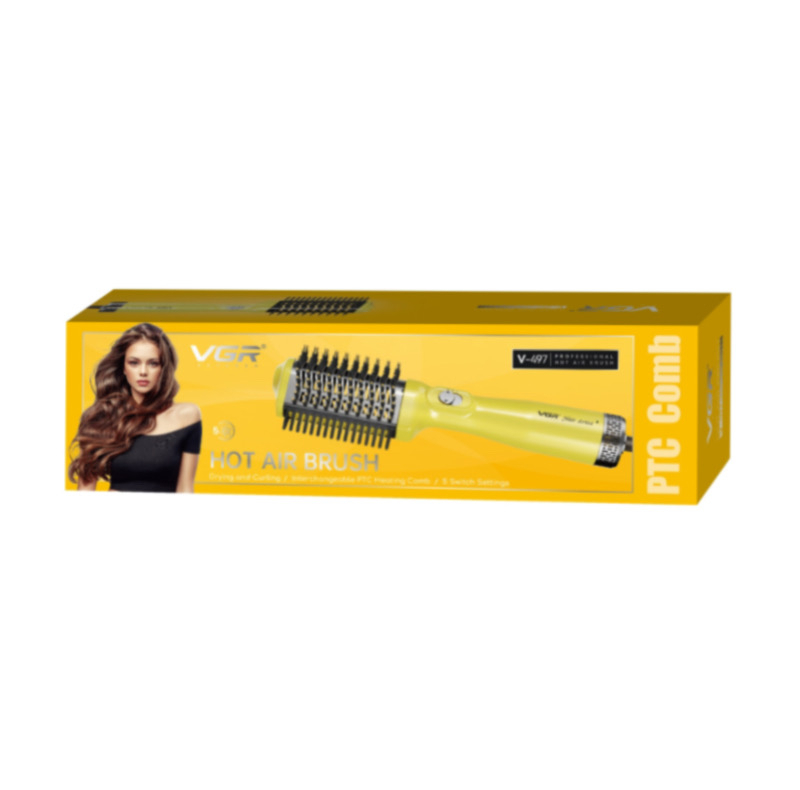 سشوار برس دار حالت دهنده 1200 وات وی جی ار مدل V-497