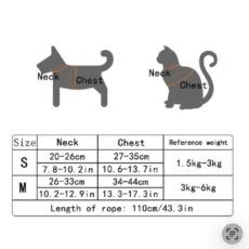 ست قلاده کتفی و بند قلاده گربه و خرگوش مدل LOVE سایز S