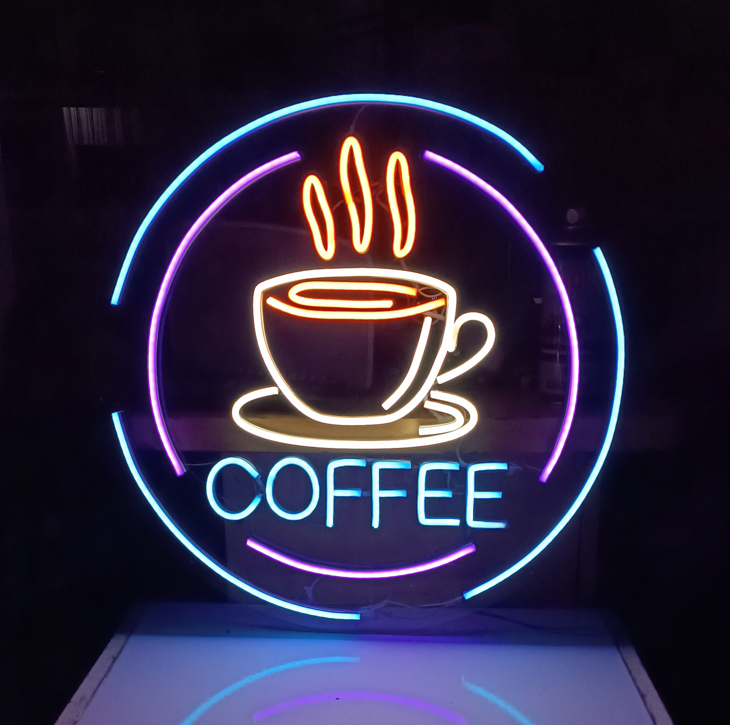 چراغ نئونی طرح coffee کد CO2025