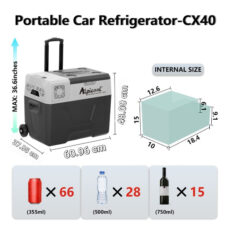 یخچال قابل حمل خودرو الپی‌کول مدل CX40 ظرفیت 40 لیتر