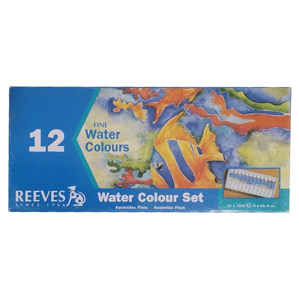 آبرنگ 12 رنگ ریوز مدل RS-12