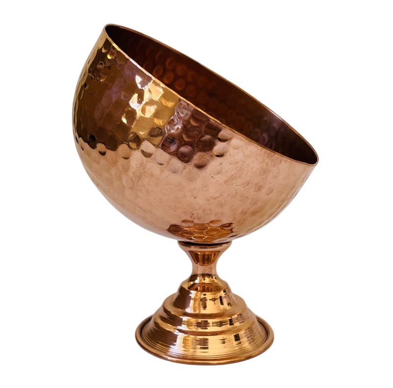 کاسه  مسی مدل چکشی پایه دار کد ZH370.2