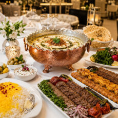 کاسه مسی مدل قلم کاری پایه دار