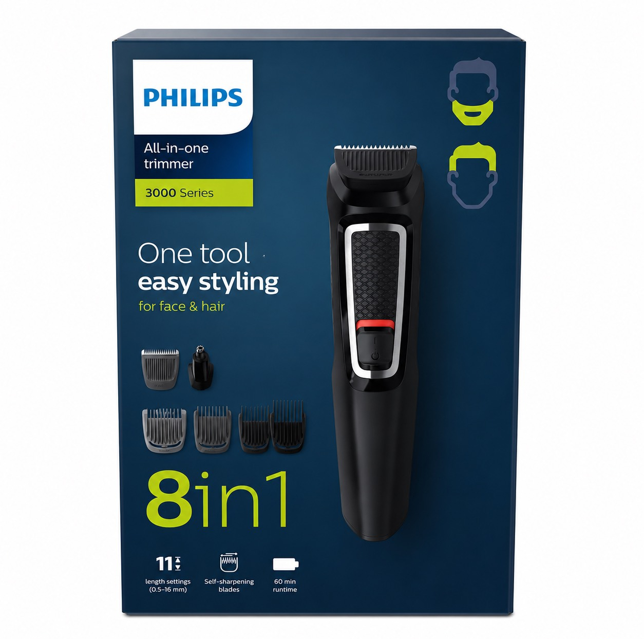 ماشین اصلاح موی صورت شارژی فیلیپس مدل mg3730/15