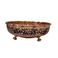 آجیل خوری مسی مدل آفتابگردان سه پایه کد ZH321.19