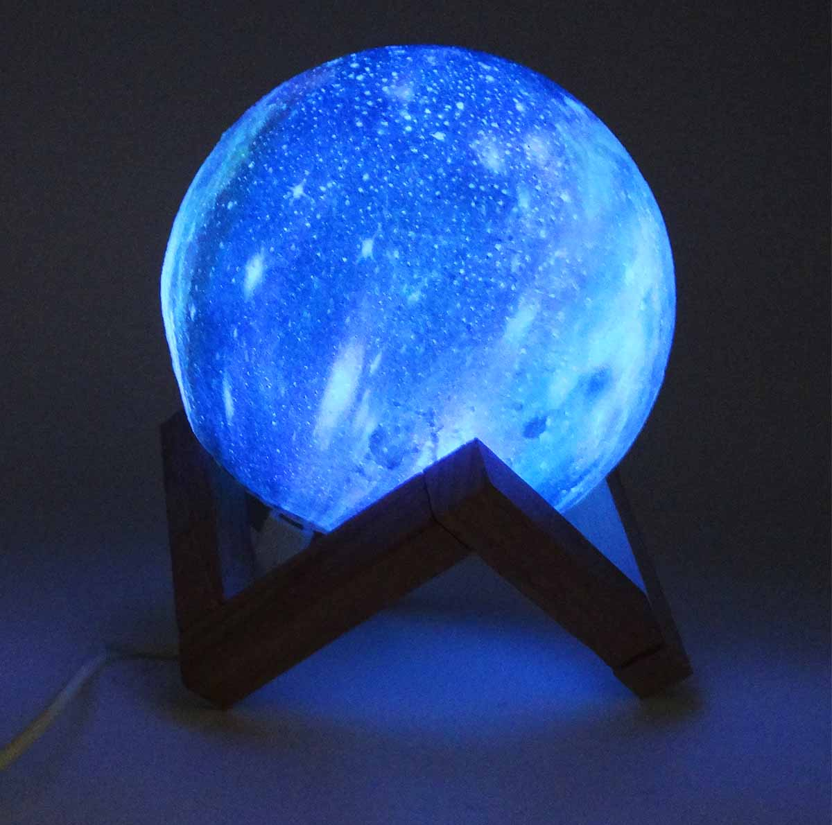 چراغ خواب طرح کره ماه مدل 3D Moon کد 003
