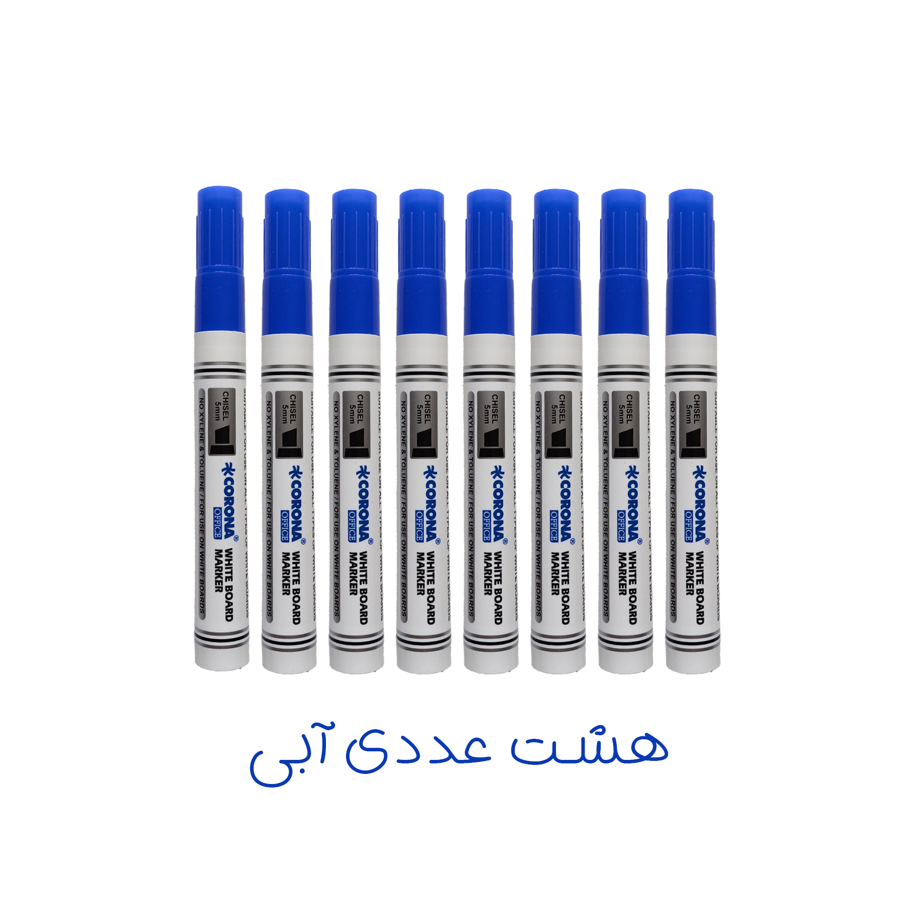ماژیک وایت برد کرونا طرح تخت مدل CO-4090 به همراه تخته پاک کن بسته 9 عددی